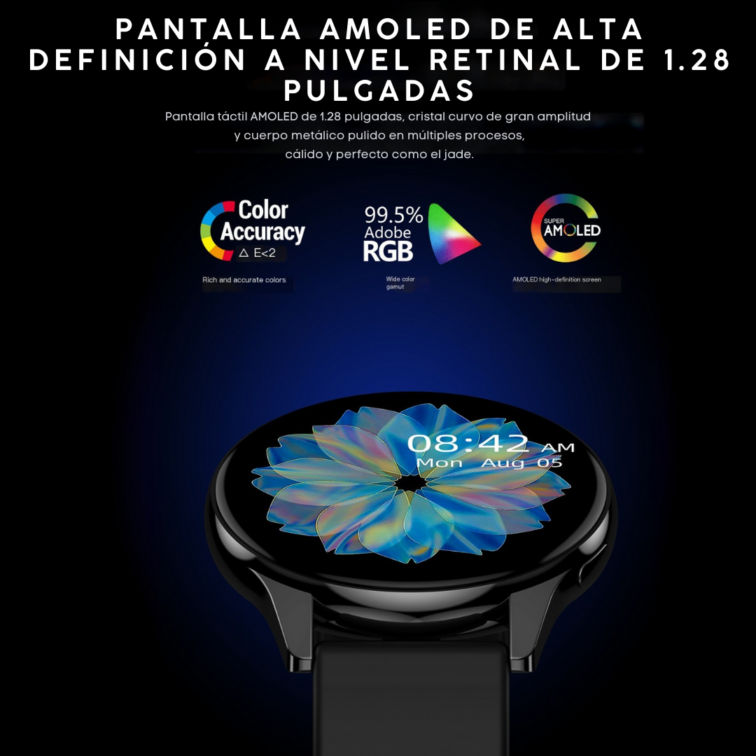 Nimora Vital One – Smartwatch con Monitoreo de Salud y Llamadas Bluetooth ⌚