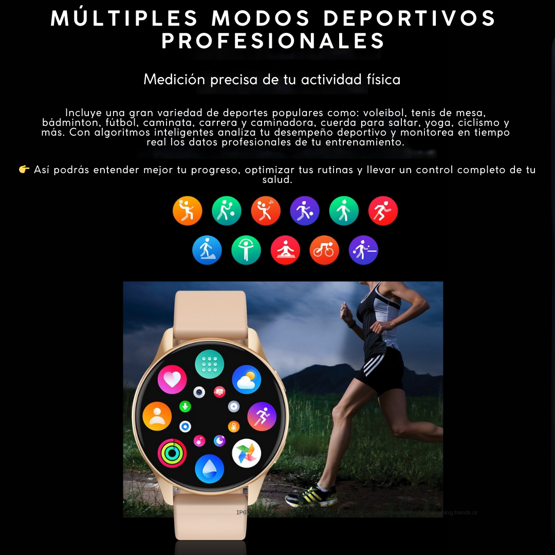Nimora Vital One – Smartwatch con Monitoreo de Salud y Llamadas Bluetooth ⌚