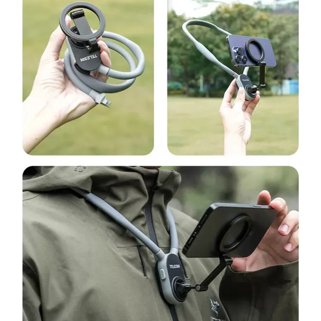 Nimora Grip360 – Soporte Magnético de Cuello para Celular 📱