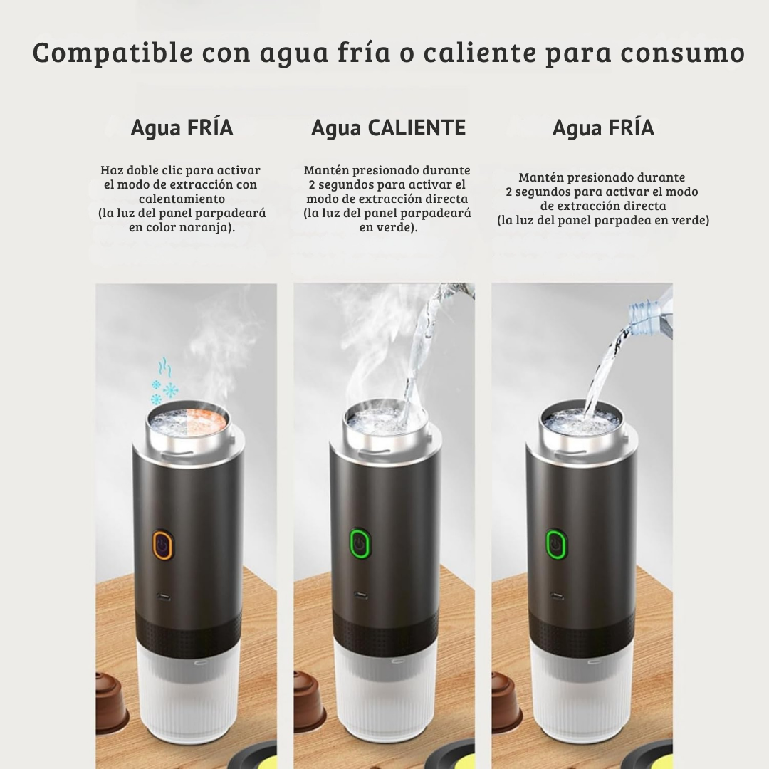 Cafetera espresso portátil 3 en 1