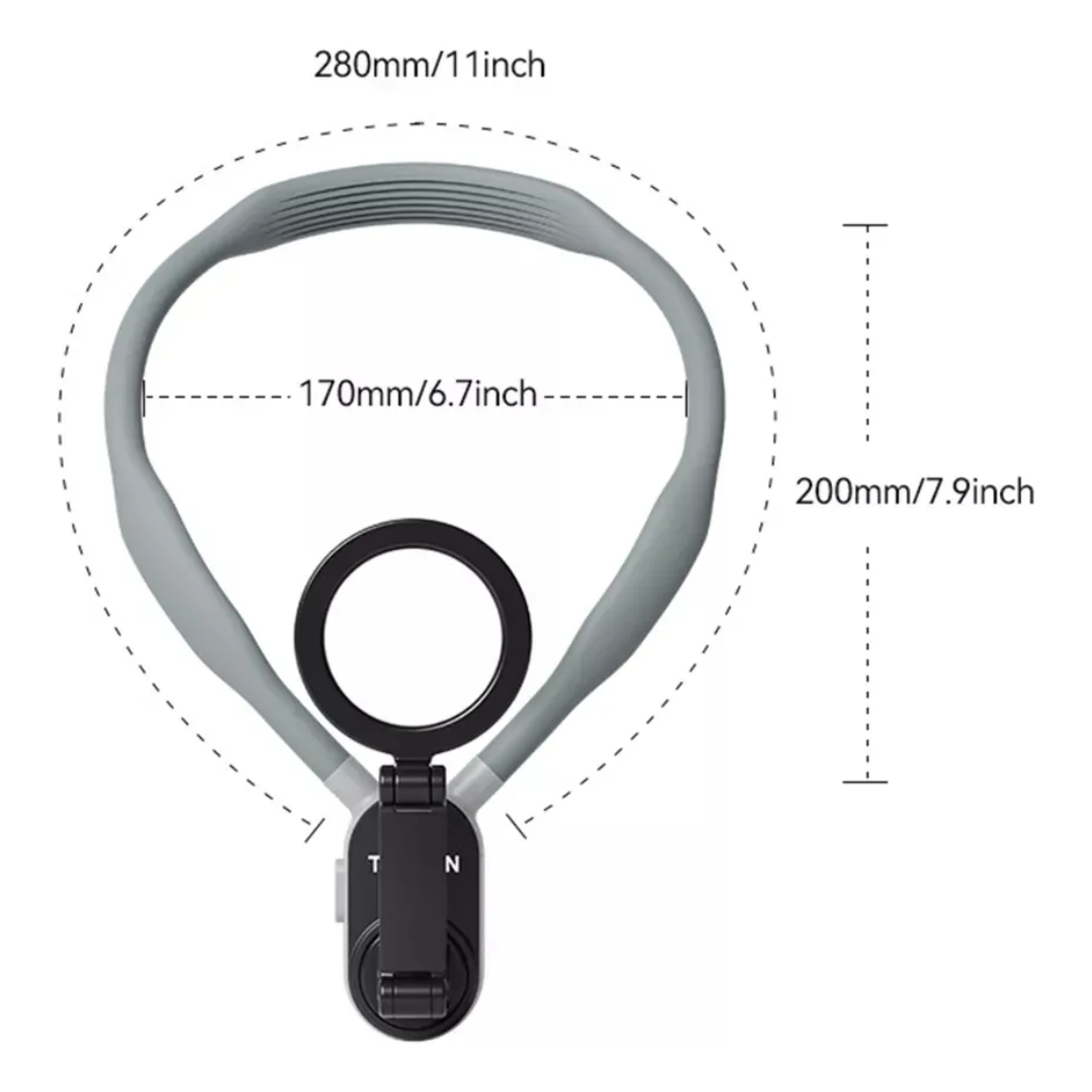 Nimora Grip360 – Soporte Magnético de Cuello para Celular 📱