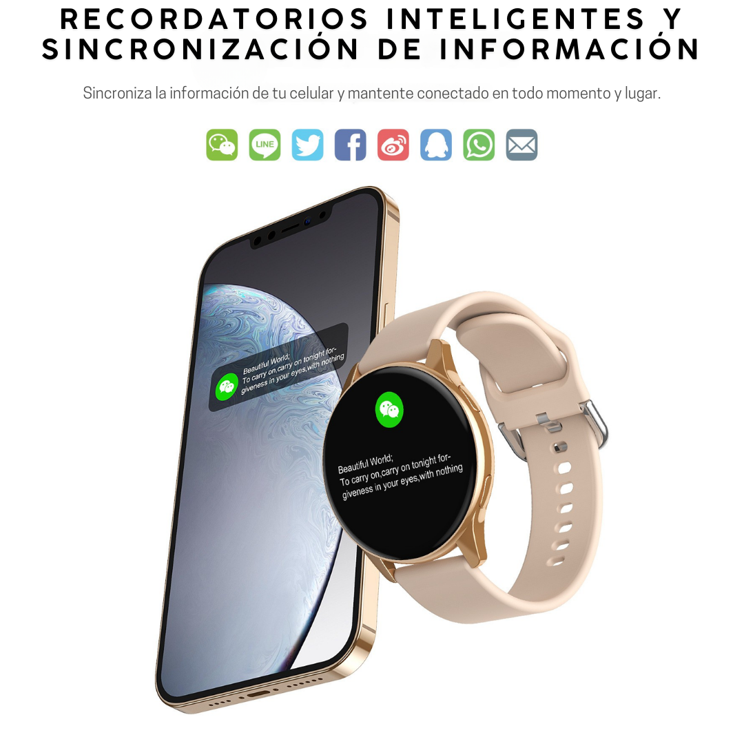 Nimora Vital One – Smartwatch con Monitoreo de Salud y Llamadas Bluetooth ⌚