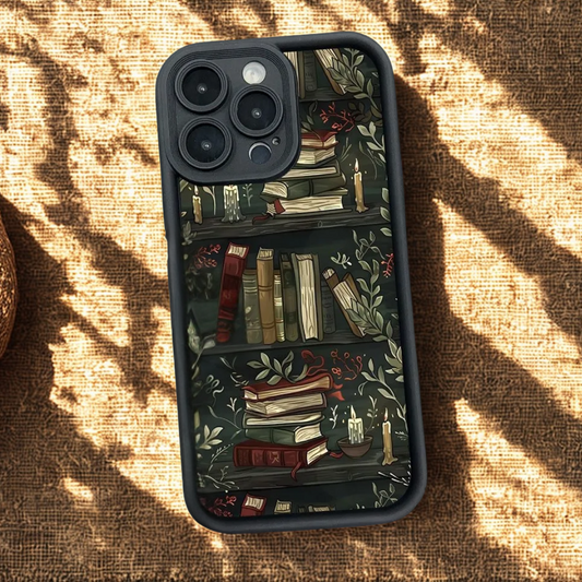 Funda de teléfono con diseño creativo (libros)