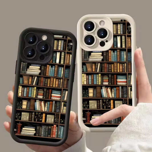 Funda de teléfono con diseño creativo (libros)