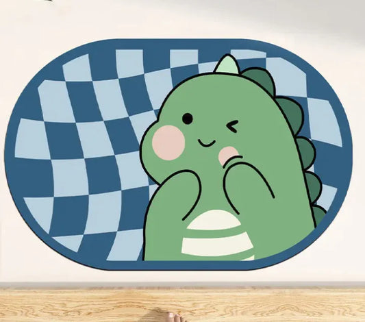 Nimora CozyBath – Alfombra de baño de diatomita con diseños divertidos 🐰🦖🐸