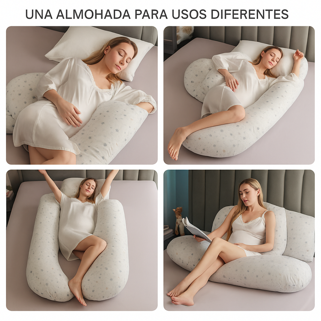 Nimora Maternity Dream – Almohada maternal en forma de U para dormir de lado 🤰💤