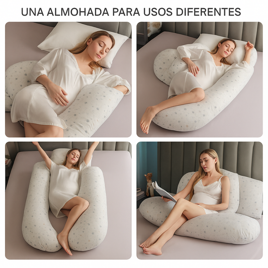 Nimora Maternity Dream – Almohada maternal en forma de U para dormir de lado 🤰💤