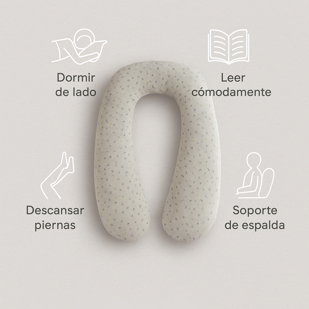 Nimora Maternity Dream – Almohada maternal en forma de U para dormir de lado 🤰💤
