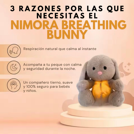 Nimora Breathing Bunny – Peluche con respiración calmante 🐰💤