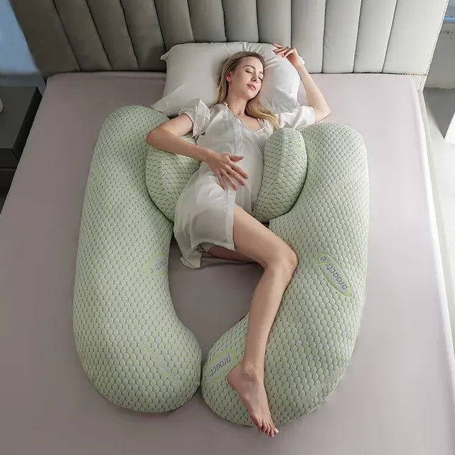 Nimora Maternity Dream – Almohada maternal en forma de U para dormir de lado 🤰💤