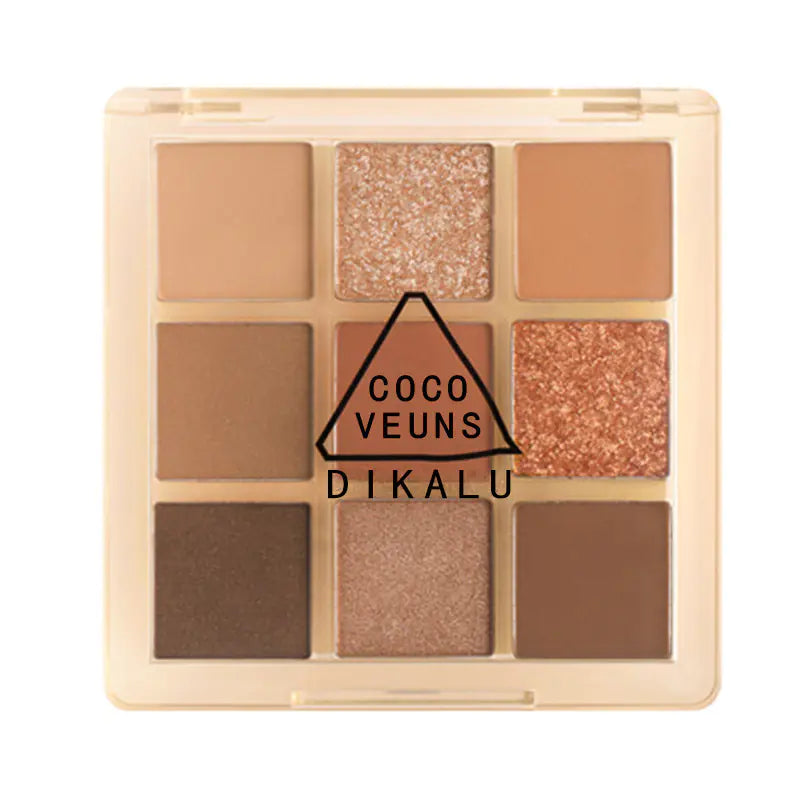 Paleta de Sombras de Ojos de Nueve Colores DIKALU Sunset Glow