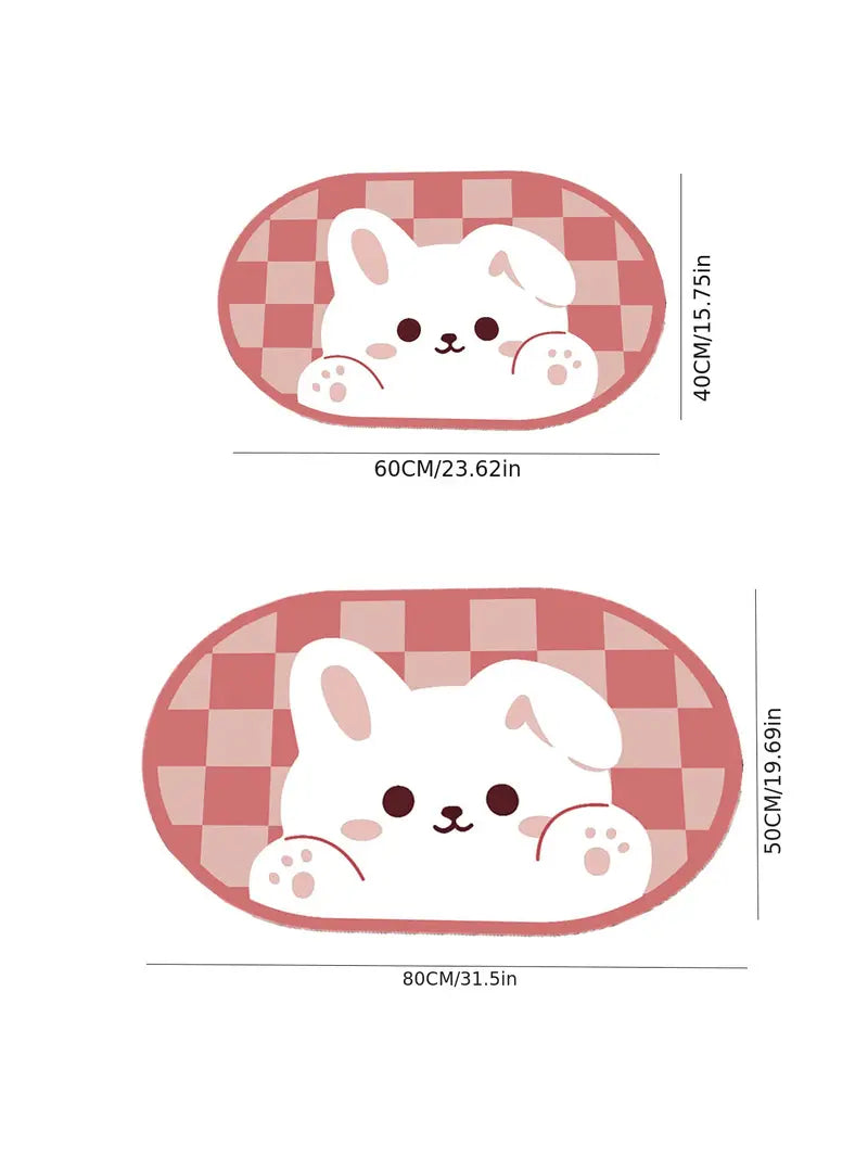 Nimora CozyBath – Alfombra de baño de diatomita con diseños divertidos 🐰🦖🐸
