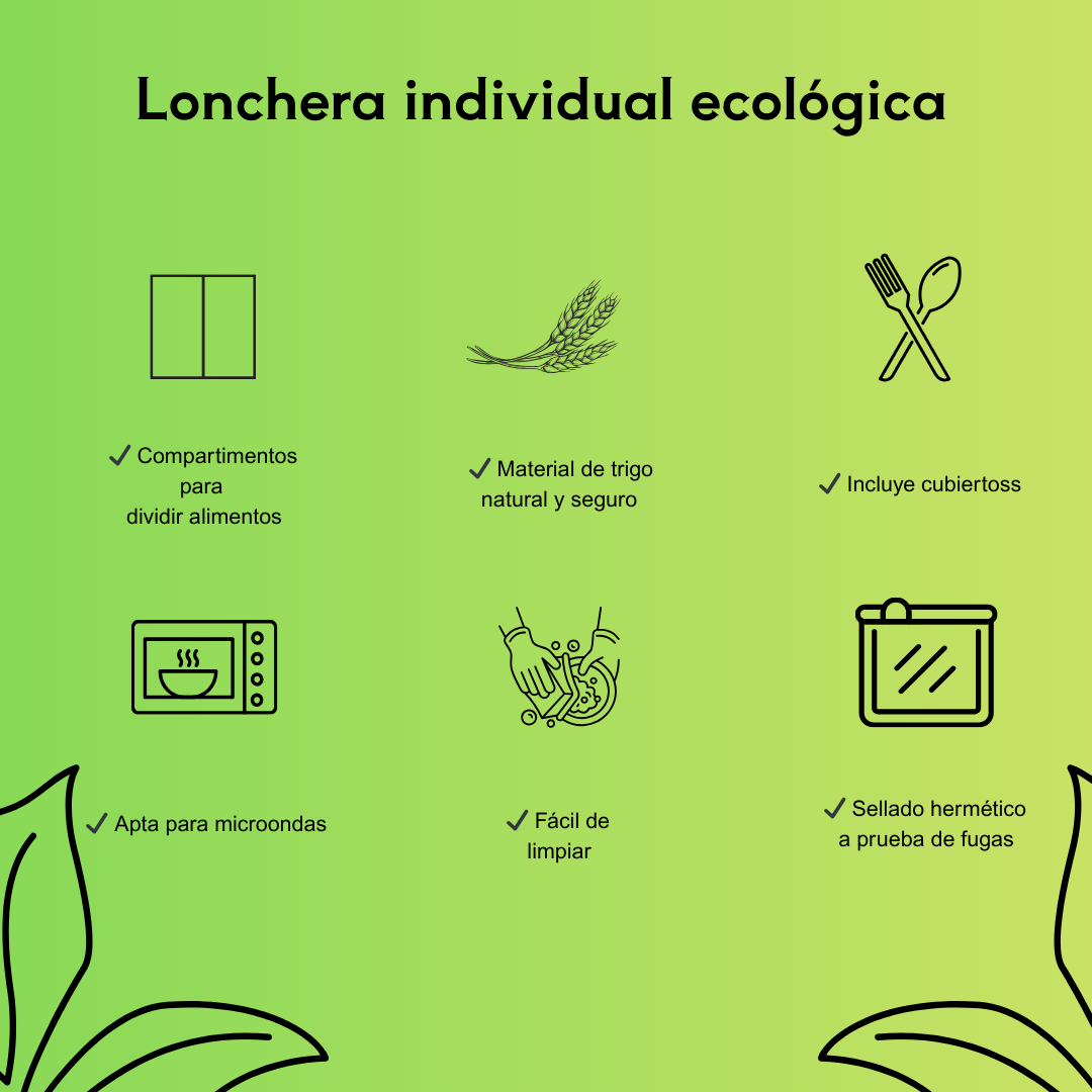 Nimora EcoLunch – Lonchera ecológica, moderna y sin fugas 🌱