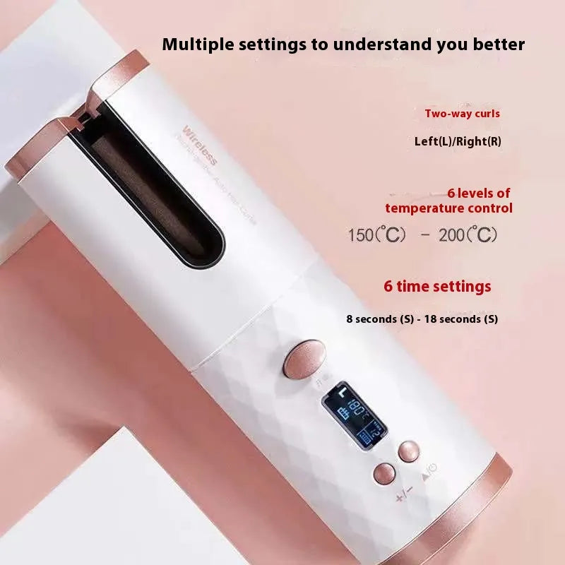 Portable Automatic Wireless Hair Curler