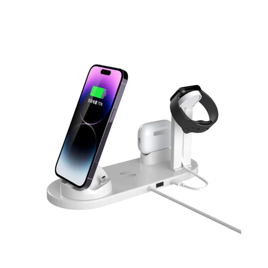 Nimora PowerHub 4-in-1 – Cargador inalámbrico multifuncional ⚡📱🎧⌚