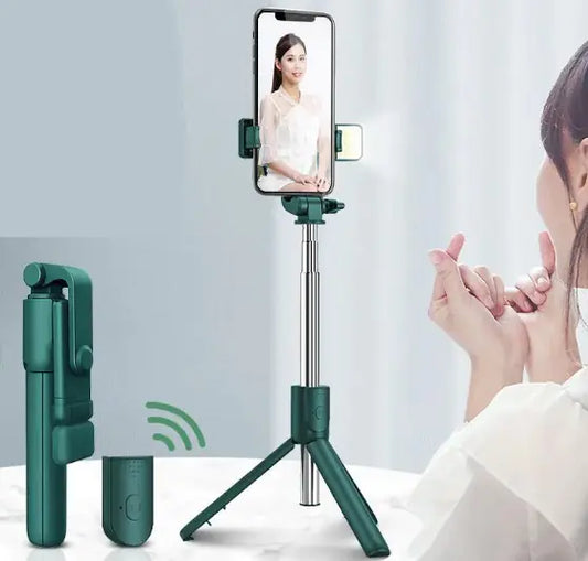 Nimora GlowStick – Selfie Stick con luz 3 en 1 para creadores 🚀