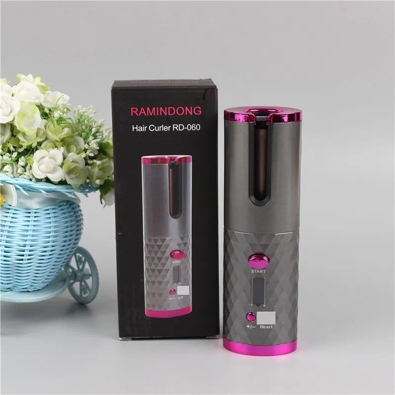 Portable Automatic Wireless Hair Curler