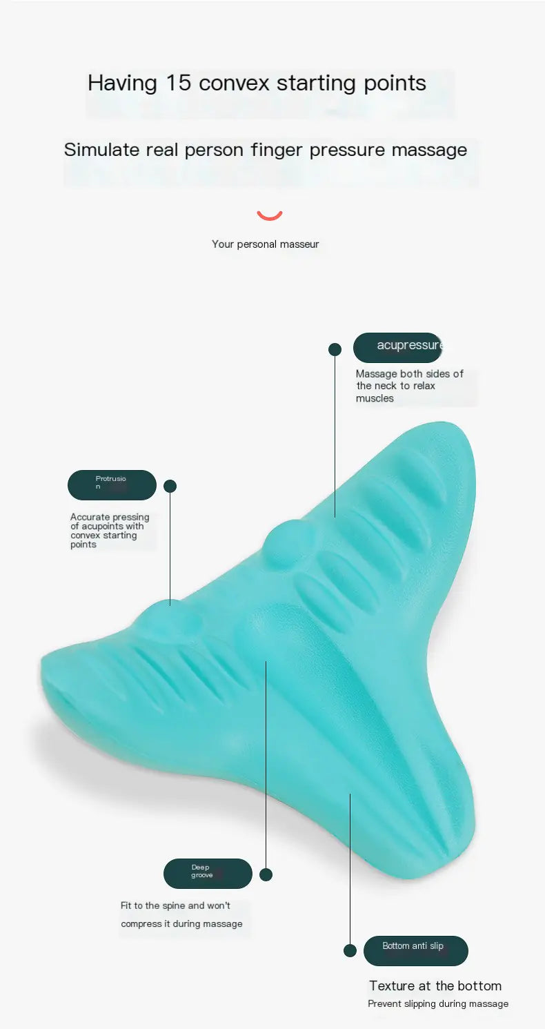 Almohada de Tracción y Masaje Cervical