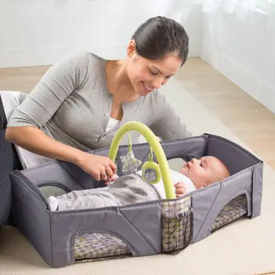 Nimora BabyNest – Cuna portátil y plegable para viaje 👶✨