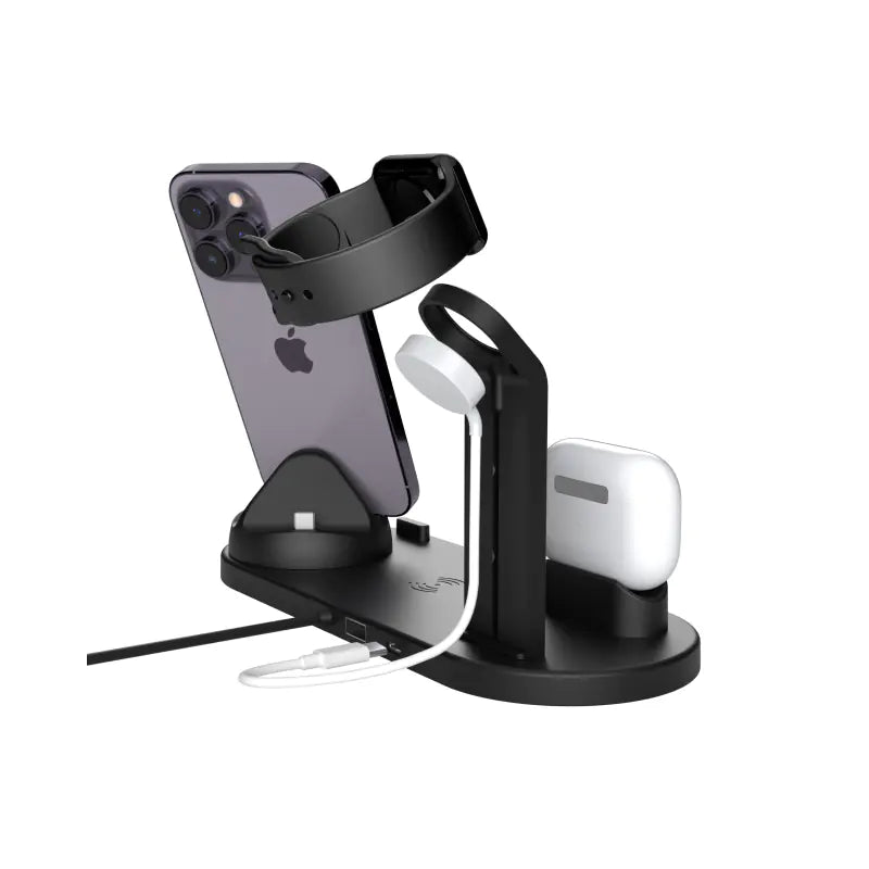 Nimora PowerHub 4-in-1 – Cargador inalámbrico multifuncional ⚡📱🎧⌚